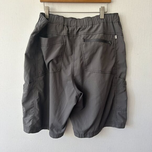 Magellan Hiking Shorts Mens 32 Gray Pockets Outdoor Quick Dry - Picture 5 of 6